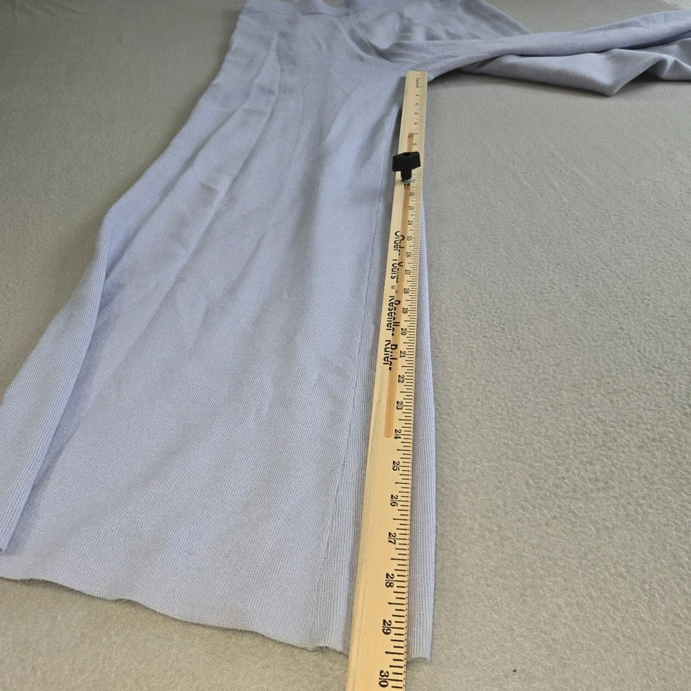Sincerely Jules Knit Set Womens XL Blue White Striped Sweater Wide Leg Pants